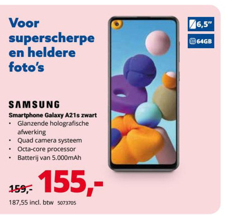 Samsung   simlock vrije mobieltje folder aanbieding bij  Office Centre - details