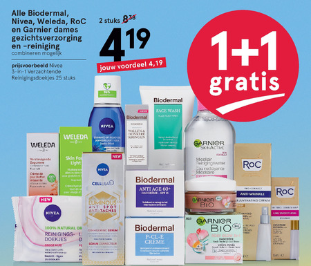 Garnier bio   dagcreme, gezichtsverzorging folder aanbieding bij  Etos - details