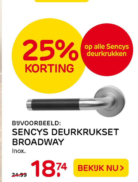 vogel specificatie Geavanceerd Sencys deurkruk folder aanbieding bij Praxis - details