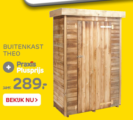 tuinkast folder aanbieding Praxis - details