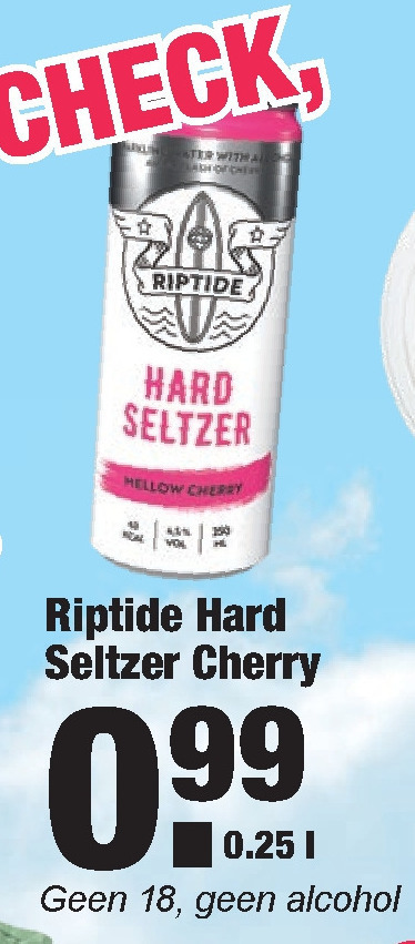 Riptide   hard seltzer folder aanbieding bij  Aldi - details