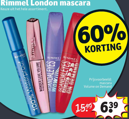 fontein ingewikkeld zaad Rimmel mascara folder aanbieding bij Kruidvat - details