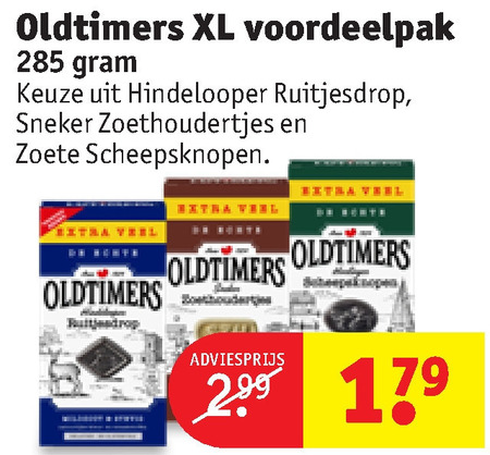 Oldtimers drop folder aanbieding bij Kruidvat - details