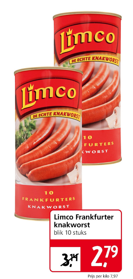 Limco   knakworst folder aanbieding bij  Jan Linders - details