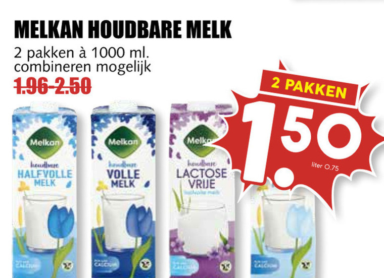 Melkan   melk folder aanbieding bij  MCD Supermarkt Basis - details