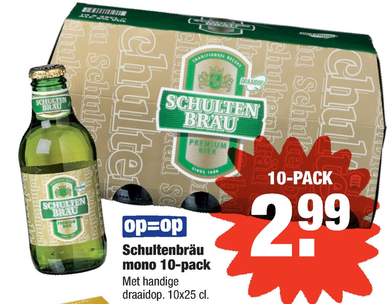 Schultenbrau   flesje bier folder aanbieding bij  Aldi - details