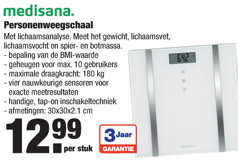 puzzel Systematisch gemak Medisana weegschaal folder aanbieding bij Aldi - details