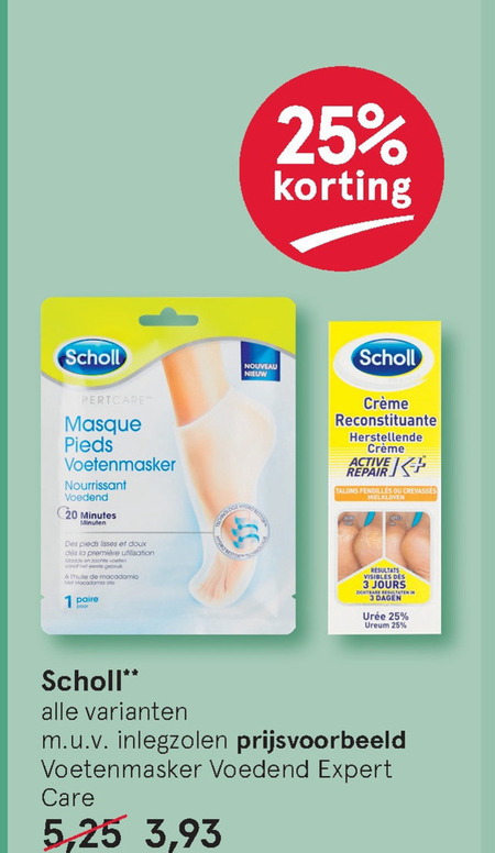 Scholl voetverzorging folder aanbieding bij Etos details