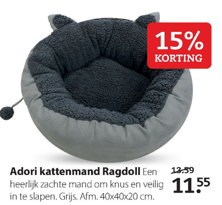 Adori   kattenmand folder aanbieding bij  Pets Place - details