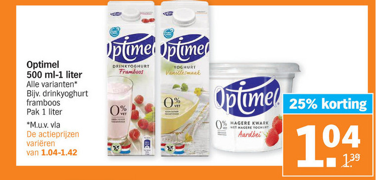 Optimel Kwark, Drinkyoghurt Folder Aanbieding Bij Albert Heijn - Details