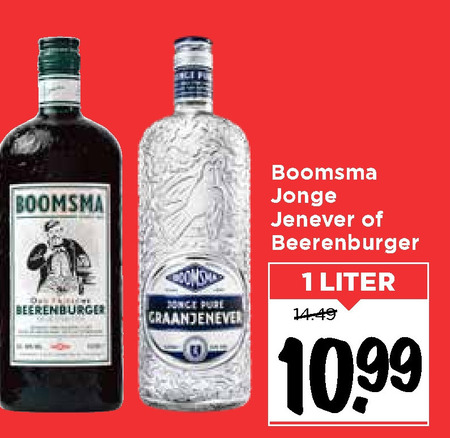 Boomsma   berenburg, jenever folder aanbieding bij  Vomar - details