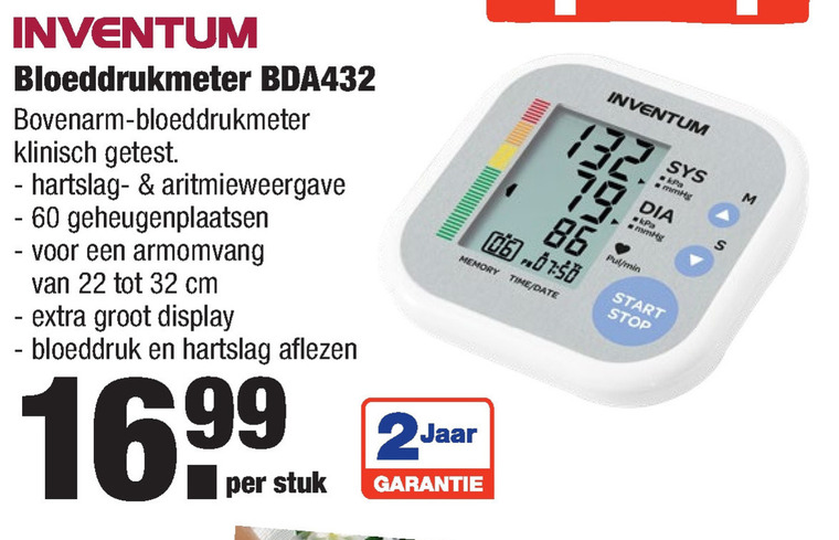 Madison kiezen geweld Inventum bloeddrukmeter folder aanbieding bij Aldi - details