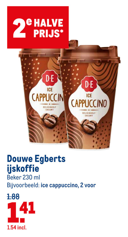 Douwe Egberts   ijskoffie folder aanbieding bij  Makro - details