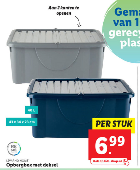 Mona Lisa Trunk bibliotheek Huiswerk opbergdoos folder aanbieding bij Lidl - details