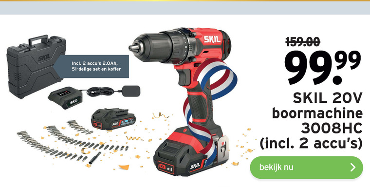 Skil   accuboormachine folder aanbieding bij  Gamma - details