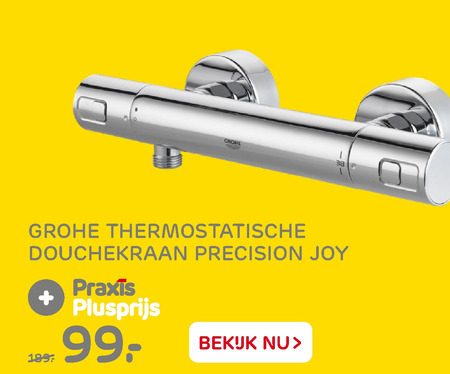 zoeken Noordoosten Middeleeuws Grohe thermostaatkraan, douchekraan folder aanbieding bij Praxis - details