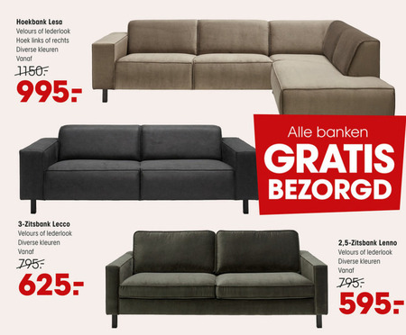 hoekbank, aanbieding bij Kwantum - details