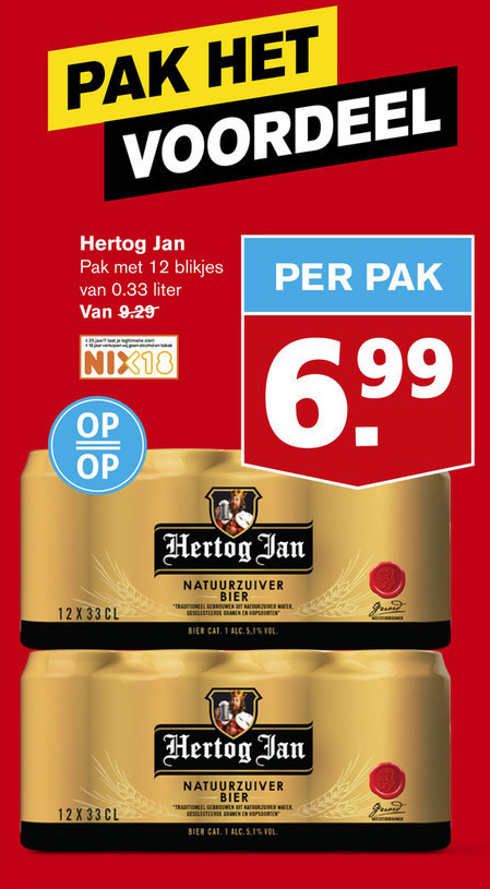 Hertog Jan Blikje Bier Folder Aanbieding Bij Hoogvliet Details