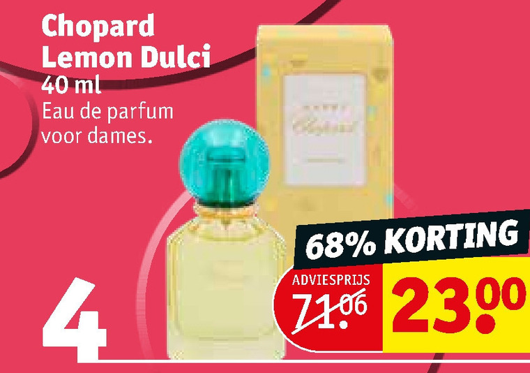 Chopard eau de parfum folder aanbieding bij Kruidvat details