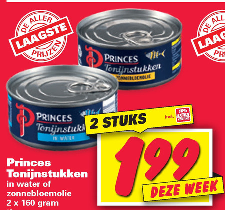 Princes   tonijn in blik folder aanbieding bij  Nettorama - details