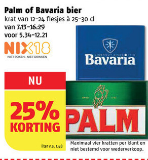 Palm Speciale   krat bier folder aanbieding bij  Poiesz - details