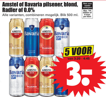 Bavaria Blikje Bier, Alcoholvrij Bier Folder Aanbieding Bij Dirk - Details