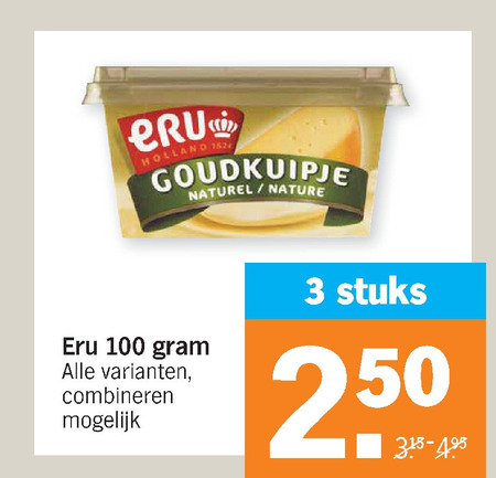 Eru   smeerkaas folder aanbieding bij  Albert Heijn - details