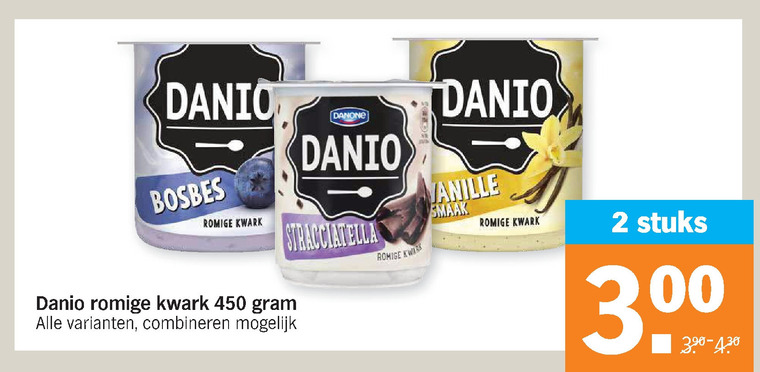 Danone Danio   kwark folder aanbieding bij  Albert Heijn - details