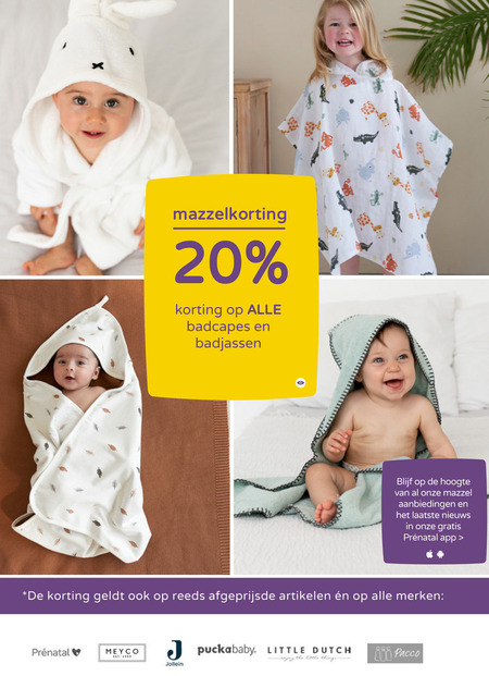 baby badcape folder aanbieding Prenatal details