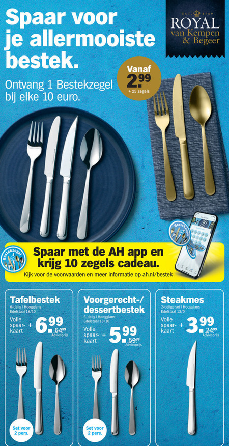 Verlichten wekelijks Vertrouwelijk spaaraktie folder aanbieding bij Albert Heijn - details