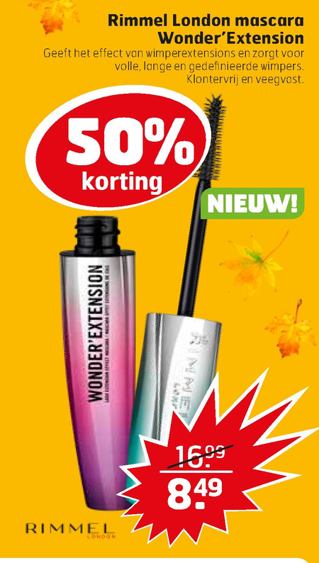 heel middernacht Pakistan Rimmel mascara folder aanbieding bij Trekpleister - details