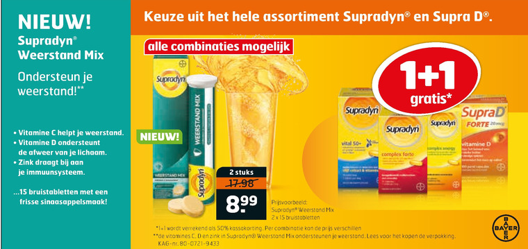 Supradyn   vitamine folder aanbieding bij  Trekpleister - details