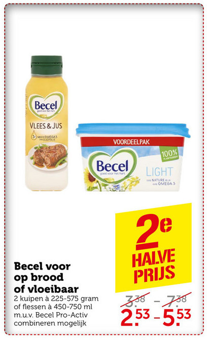 Becel   olie en vetten, margarine folder aanbieding bij  Coop - details