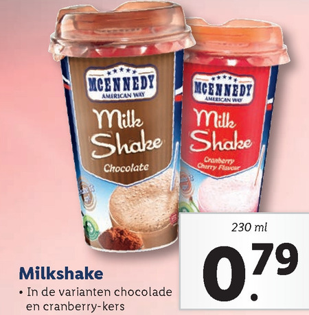 McEnnedy   milkshake folder aanbieding bij  Lidl - details