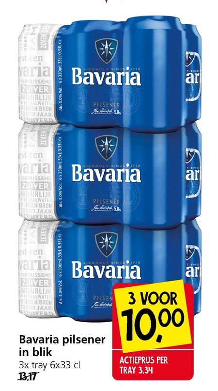 Bavaria Blikje Bier Folder Aanbieding Bij Jan Linders - Details