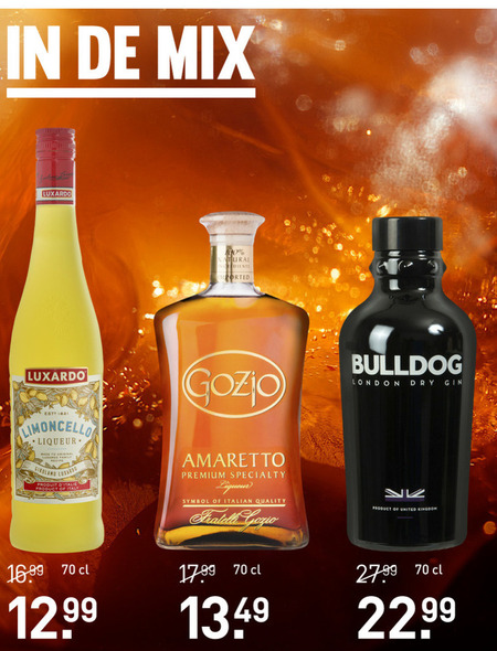 Luxardo   amaretto, limoncello folder aanbieding bij  Gall & Gall - details