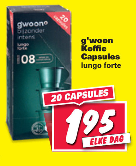 Gwoon   koffiecups folder aanbieding bij  Nettorama - details