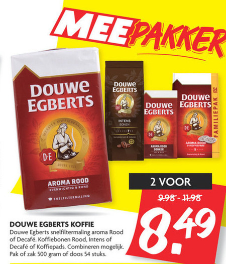 Douwe Egberts Koffie Koffiepad Folder Aanbieding Bij Dekamarkt Details