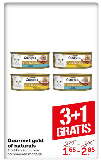 Gourmet   kattenvoer folder aanbieding bij  Coop - details