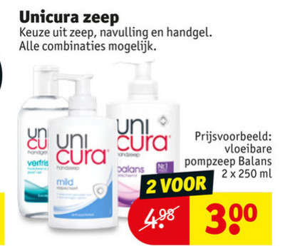 Unicura Handzeep Folder Aanbieding Bij Kruidvat - Details