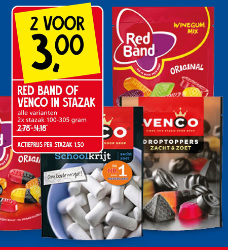 Venco drop, snoep folder aanbieding bij Jan Linders - details