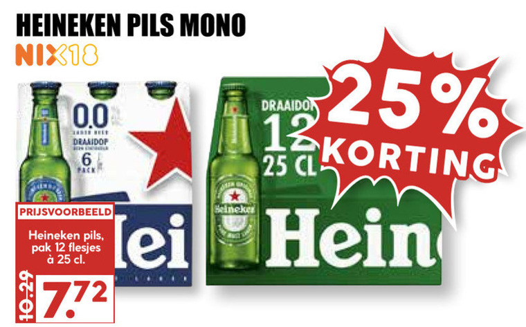 Heineken   flesje bier folder aanbieding bij  MCD Supermarkt Basis - details