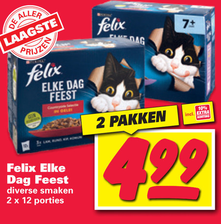 Felix   kattenvoer folder aanbieding bij  Nettorama - details