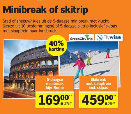 Stedentrip Vakantie Folder Aanbieding Bij Albert Heijn Details