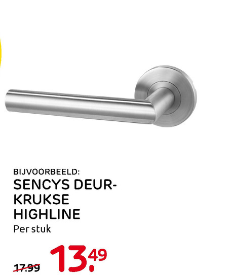 vreugde houd er rekening mee dat lint Sencys deurkruk folder aanbieding bij Praxis - details