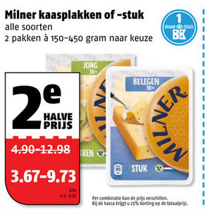 Milner Kaas, Kaasplakken Folder Aanbieding Bij Poiesz - Details