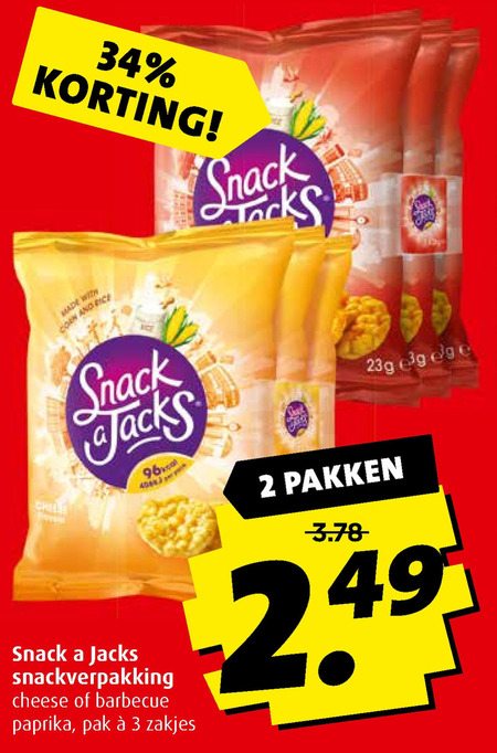 Snack a Jacks   rijstwafels folder aanbieding bij  Boni - details