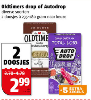 Oldtimers drop, snoep folder aanbieding bij Poiesz - details