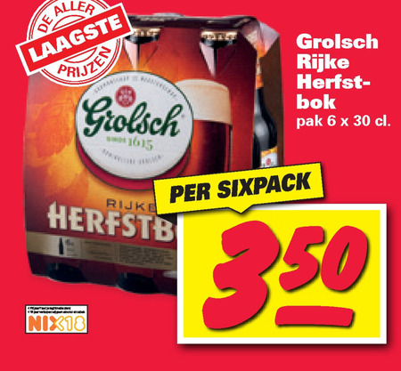 rustig aan ga verder semester Grolsch bokbier folder aanbieding bij Nettorama - details