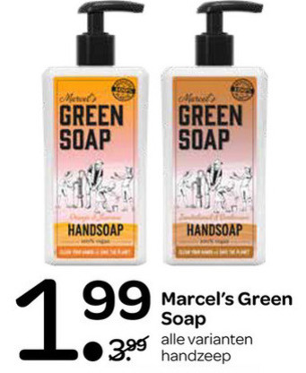 Marcels Green Soap   handzeep folder aanbieding bij  Spar - details